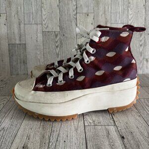 Converse Run Star Hike Platform High Dark Beetroot Women's Size 7 Men's Size 5
